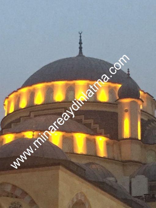   minare led aydınlatma cami aydınlatma mihrap minber mahya