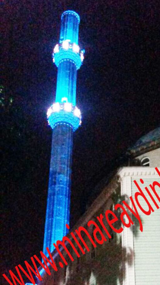 şerefe kandil minare led aydınlatma şerefe kandil minare led aydınlatma