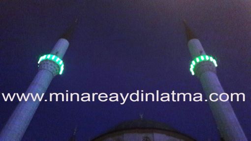  yeşil led minare ışıkları