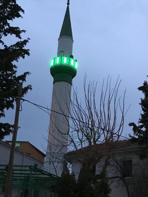 yeşil led floresan cami lambası